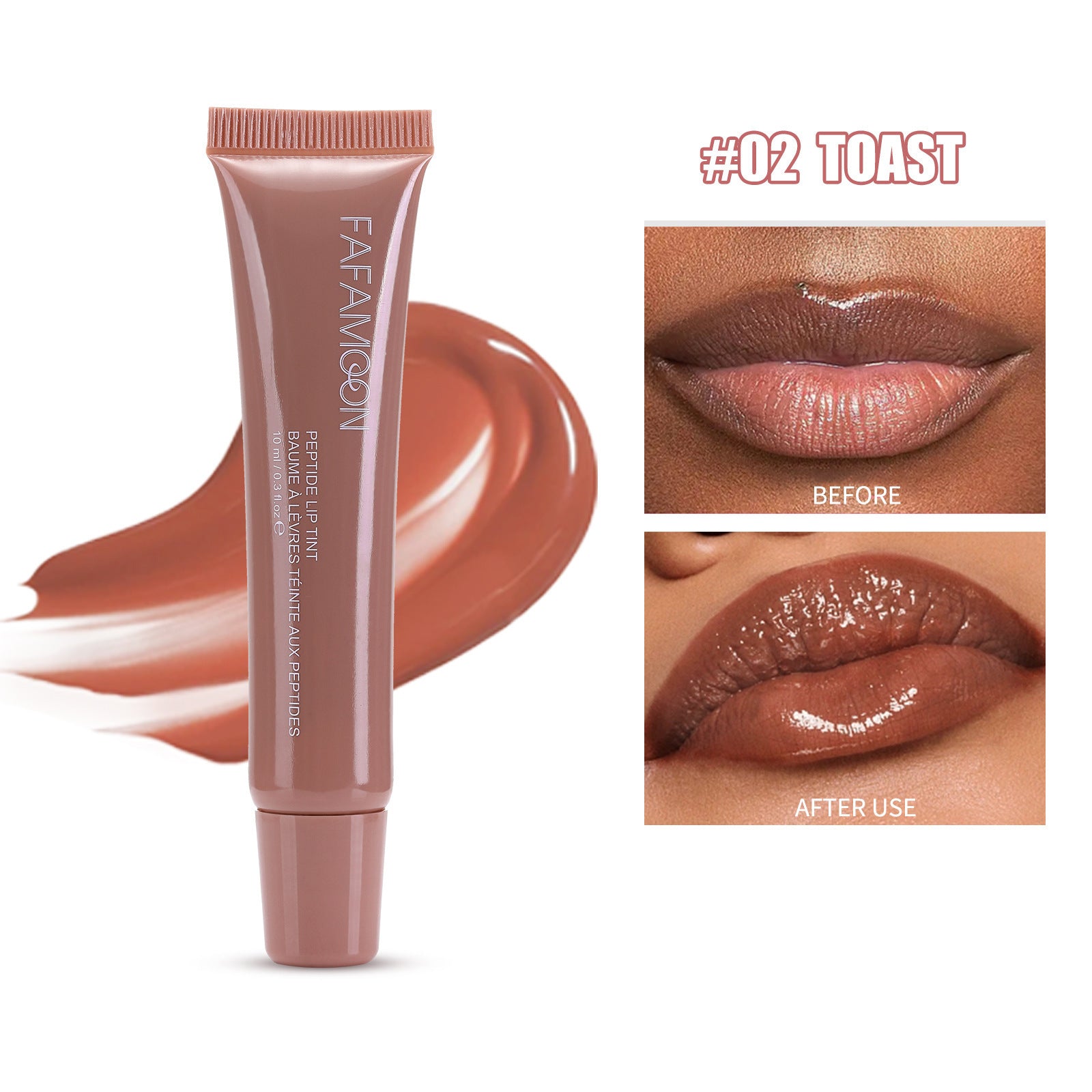 Tea-inspired lip gloss with style