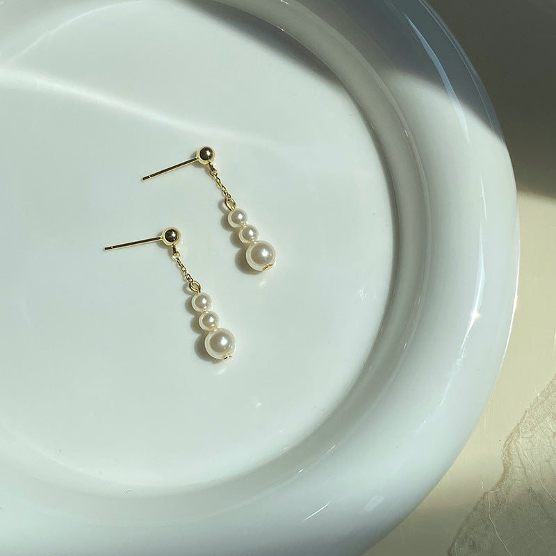 Imitation Pearl Drop Earrings