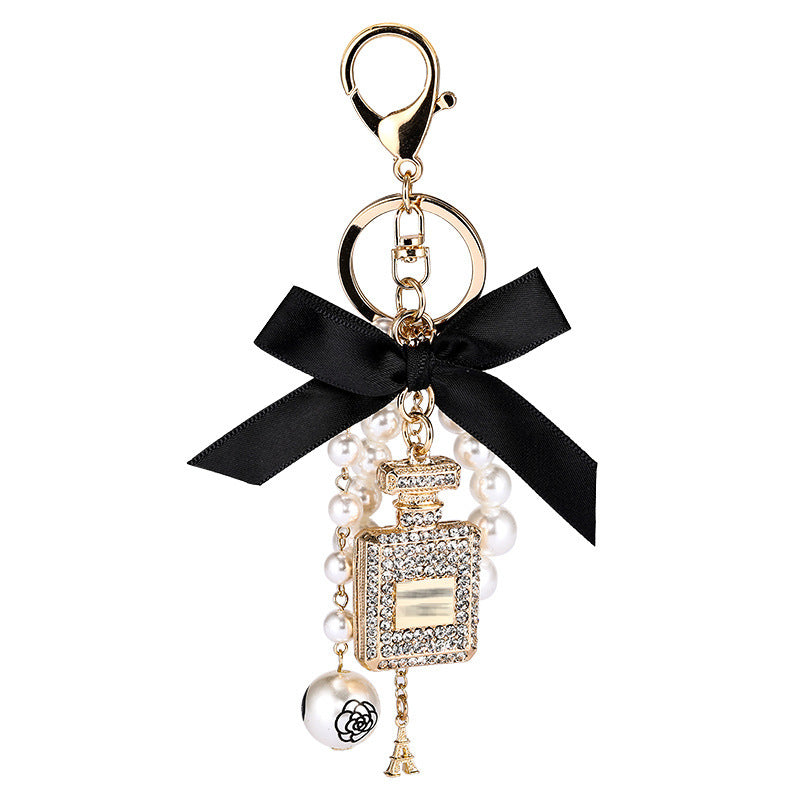 Crystal Perfume Bottle Keychain