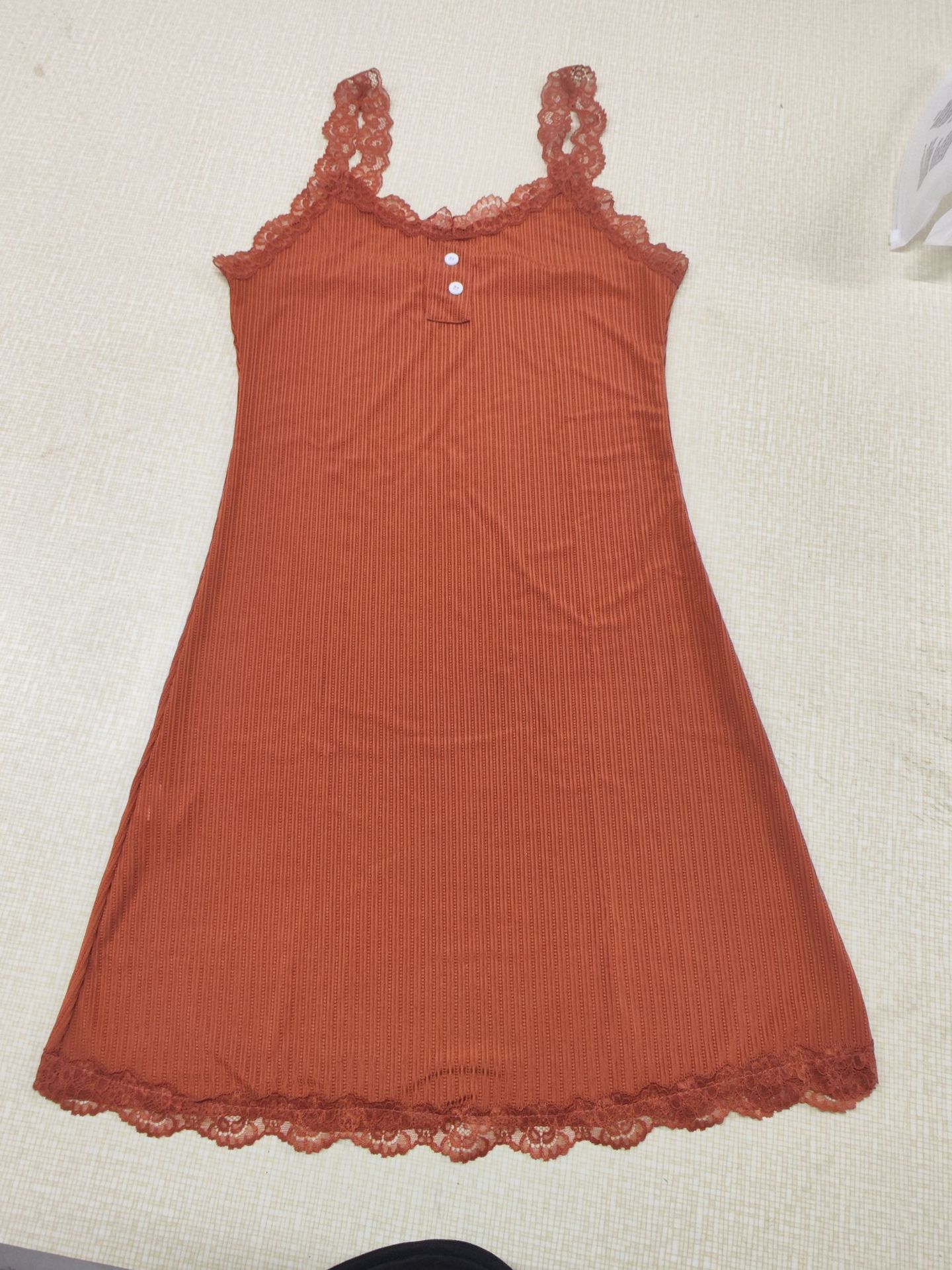 Lace-strapped Fringed Fashionable Casual Pajamas For Women