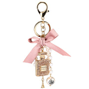 Crystal Perfume Bottle Keychain