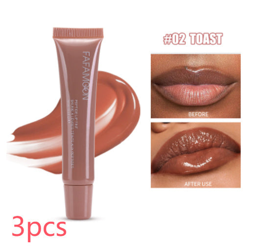 Long-lasting glossy tea shade
