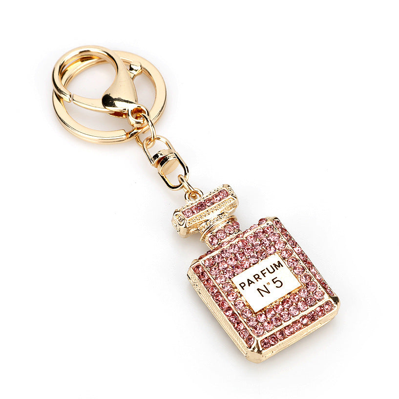 Crystal Perfume Bottle Keychain