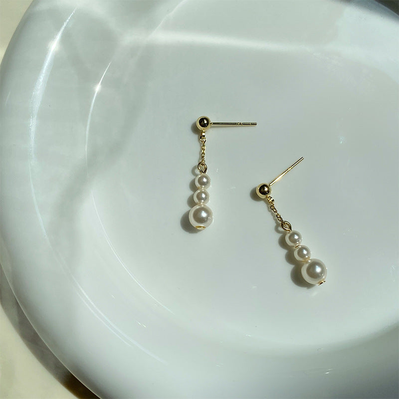 Imitation Pearl Drop Earrings