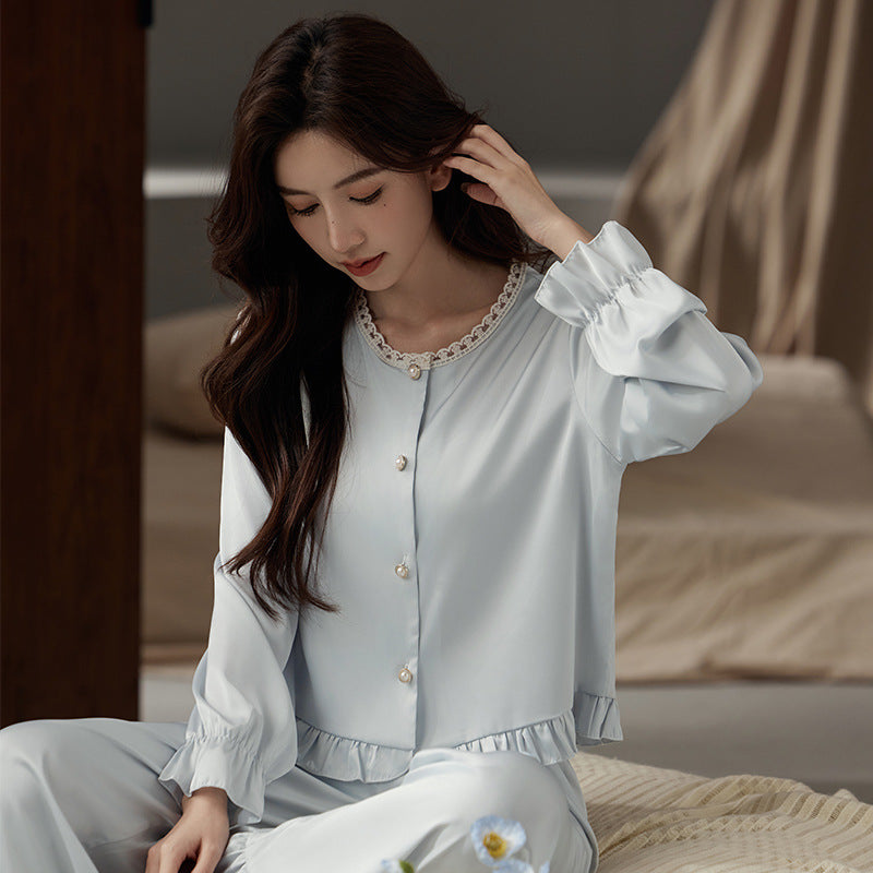 Sophisticated, Minimalist Shirt-style Pajamas For Women