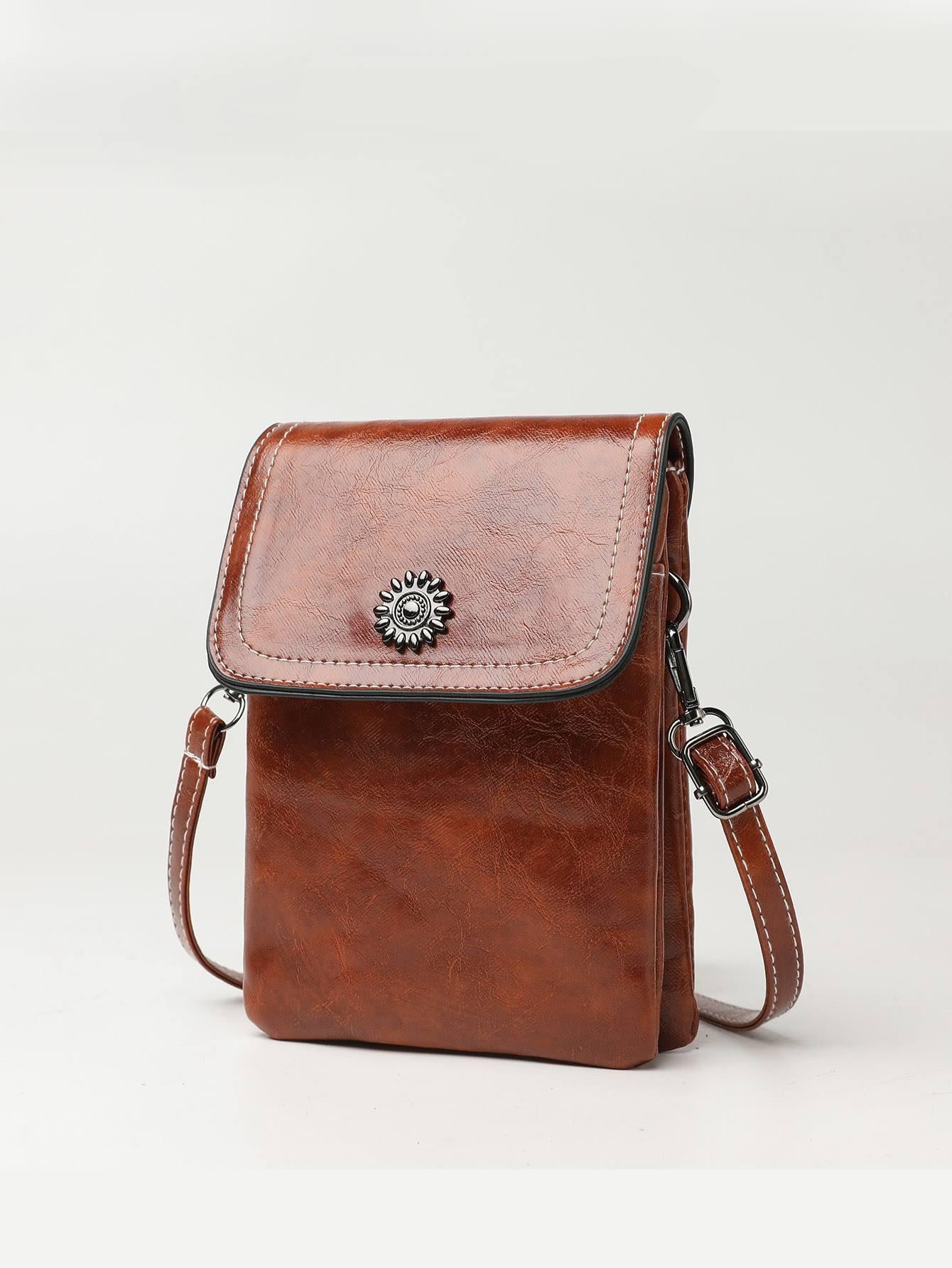 Large Capacity PU Phone Crossbody Bag