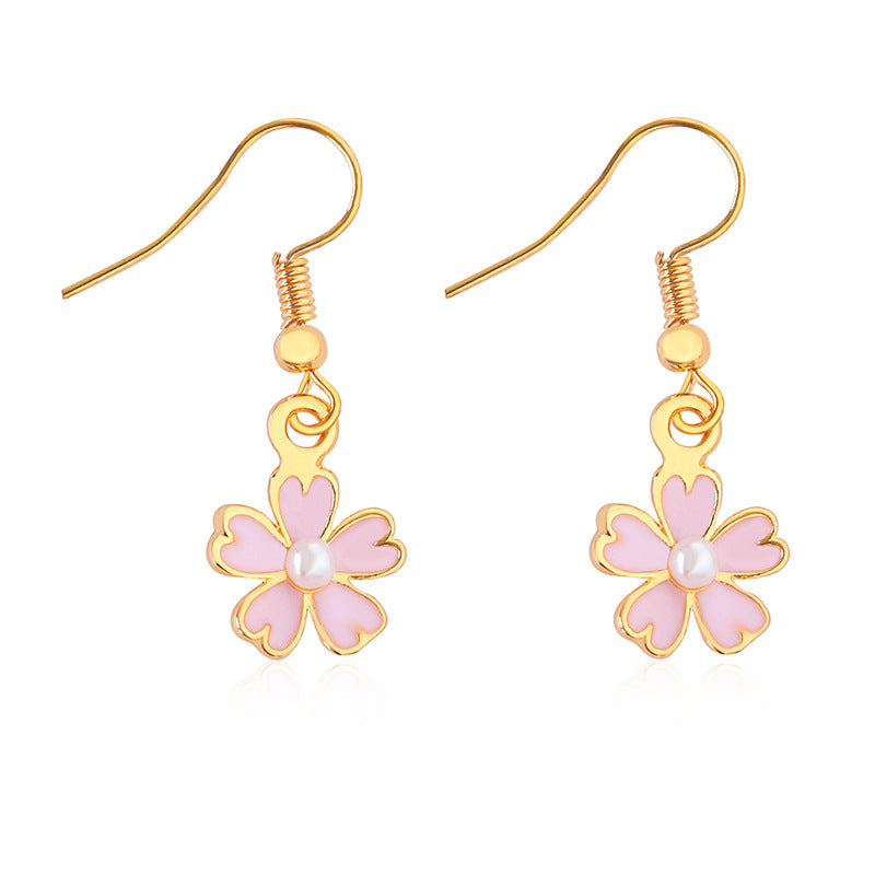 Ins Style Flower Alloy Earrings / Ear Clip