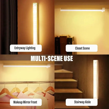 Wireless LED Night Motion Sensor Type C Rechargeable Light