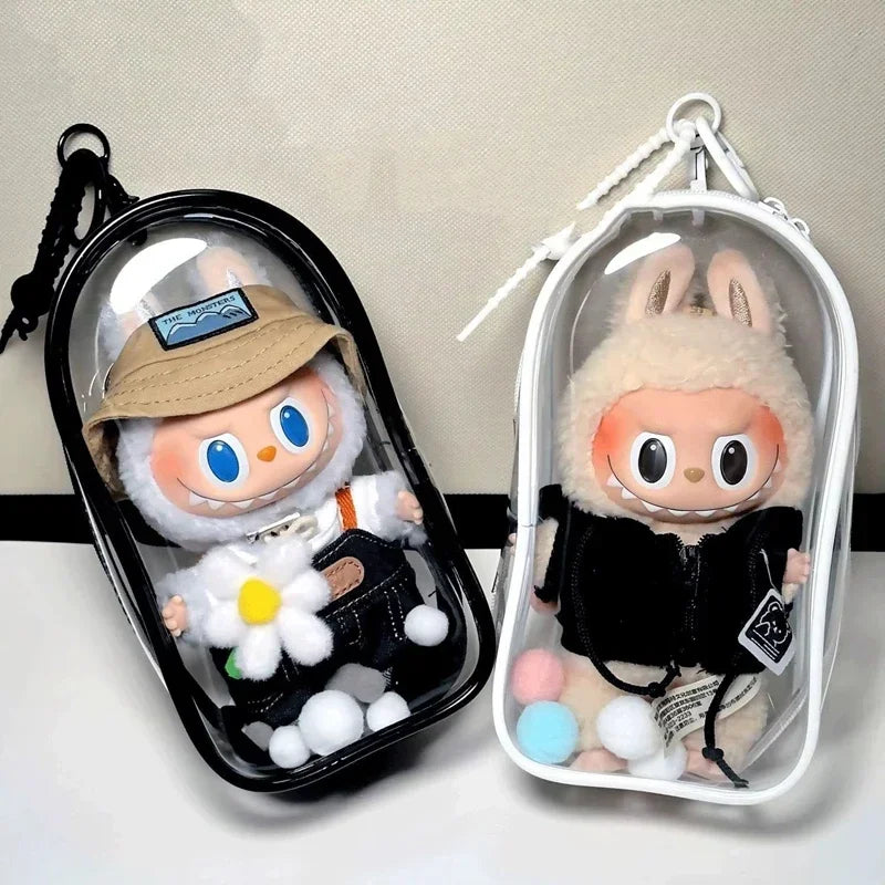 Labubu Clear Display Thickened Protective Storage PVC Materials Bag