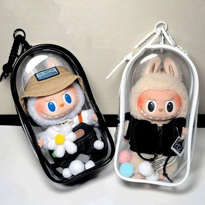 Labubu Clear Display Thickened Protective Storage PVC Materials Bag