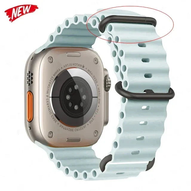 Ocean Band iWatch series 7 6 3 se 8 9 10 Apple Watch Straps