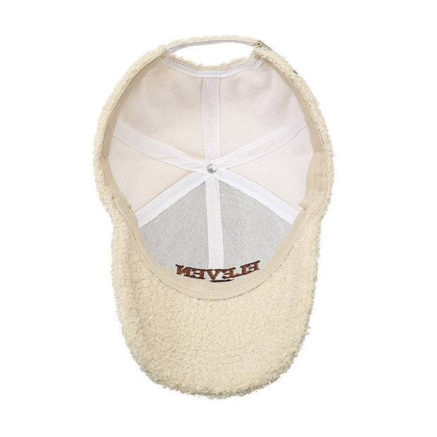 Winter Lambskin  Warm Baseball Cap