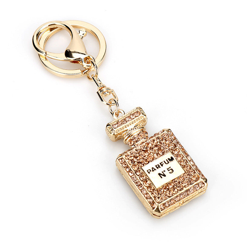 Crystal Perfume Bottle Keychain