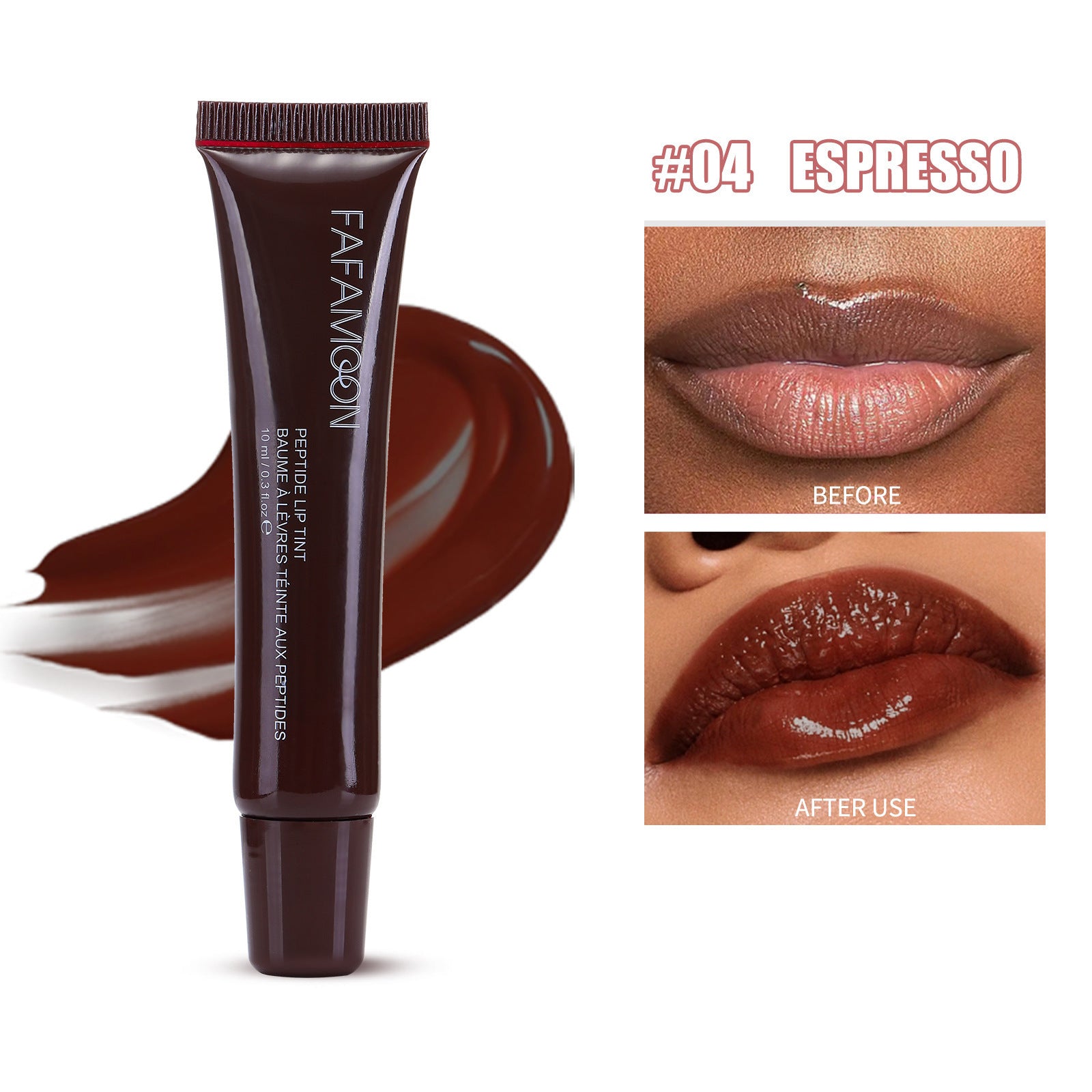 Tea-inspired lip gloss with style