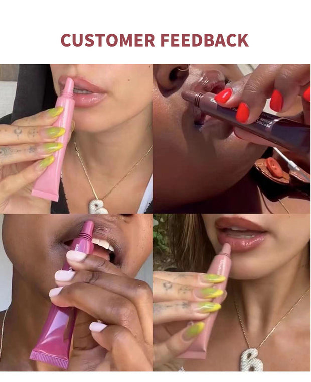 Waterproof lip glaze for flawless shine
