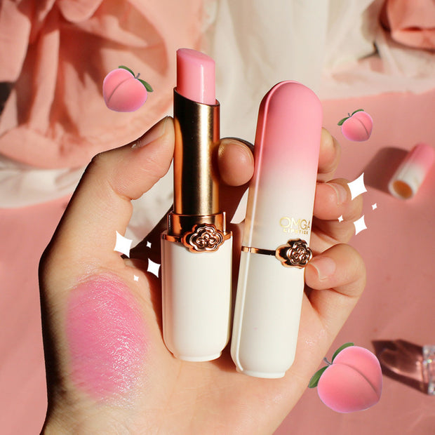 Peach jelly lipstick with color magic