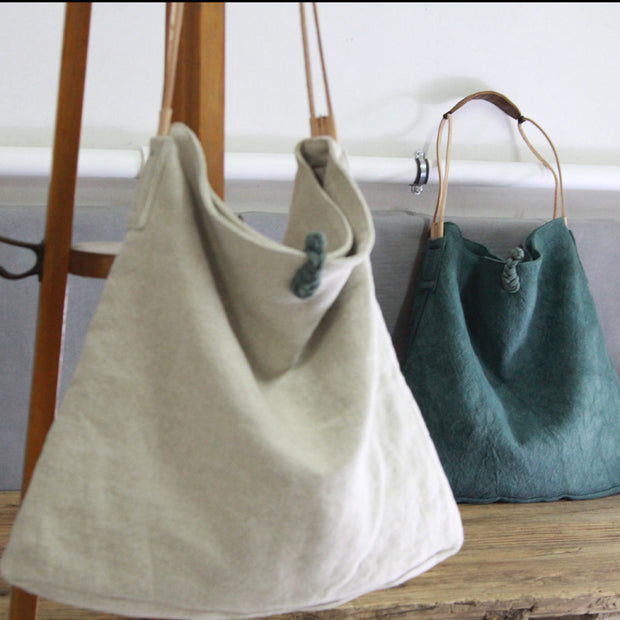 Casual Cotton-Linen Backpack