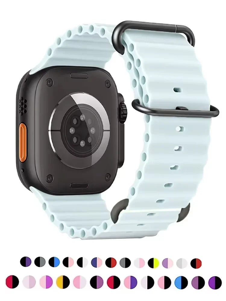 Ocean Band iWatch series 7 6 3 se 8 9 10 Apple Watch Straps