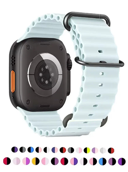 Ocean Band iWatch series 7 6 3 se 8 9 10 Apple Watch Straps