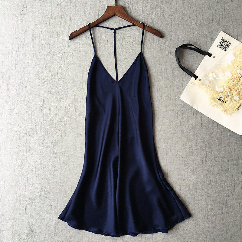 Pajamas Women Summer Thin Ice Silk Big Dew