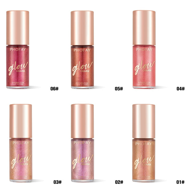 PHOFAY Mirror Moisturizing Lip Gloss delivers a high-shine, reflective finish while deeply hydrating lips for a soft, smooth, and glossy look.