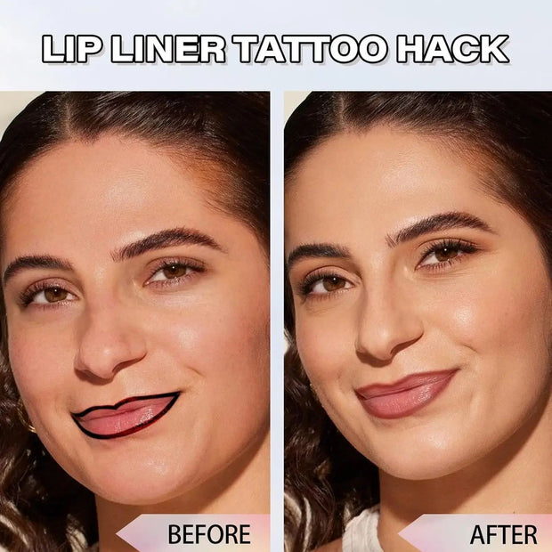 Bold lips made easy with peel-off liner