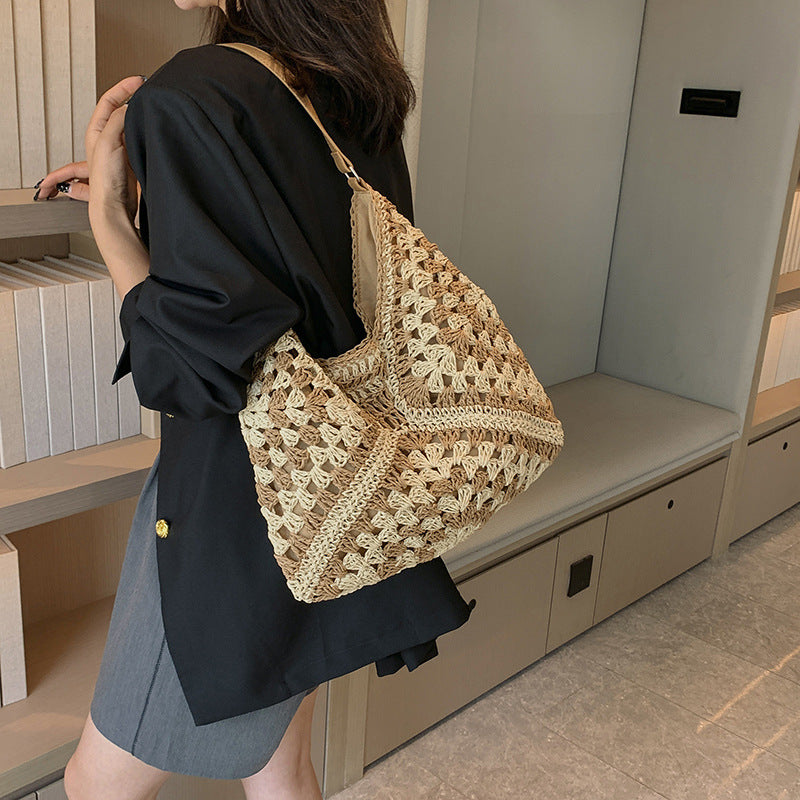 Handmade Straw Shoulder Bag